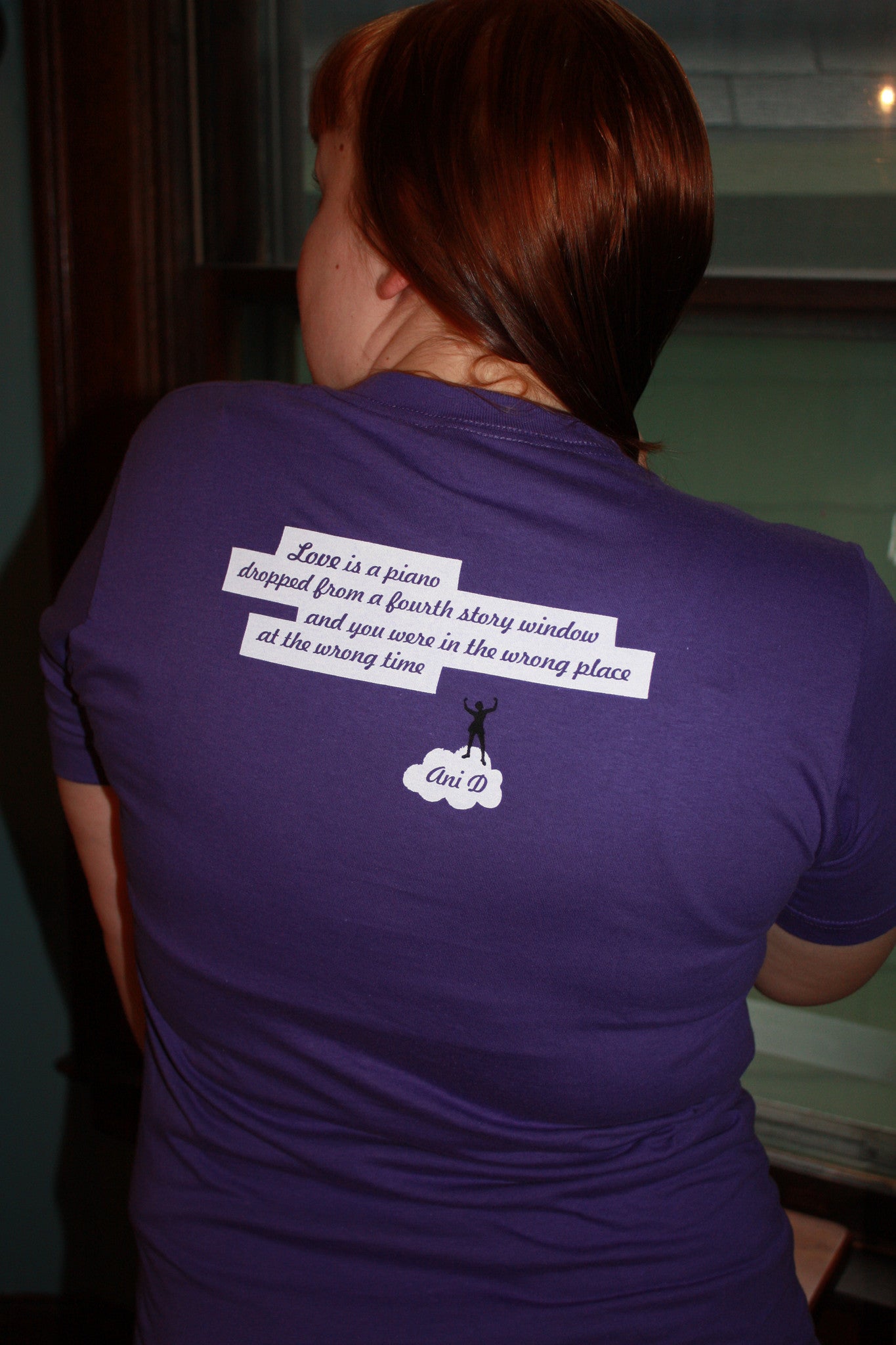 Two Little Girls Piano Tee Fitted